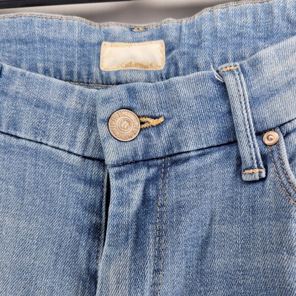 Size 28 Mother Skinny Jeans The Looker Light Kitty - Picture 3 of 6